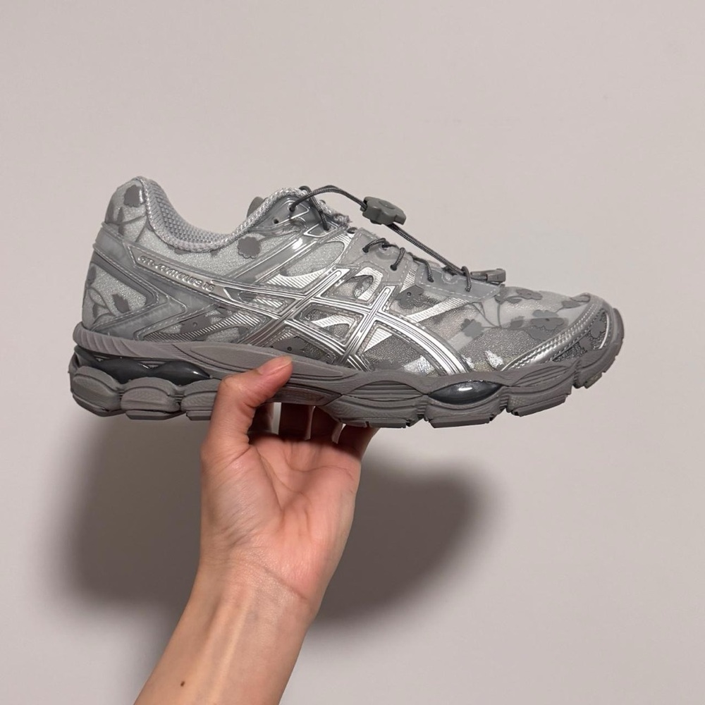 ASICS Women's Silver and Gray Sneakers